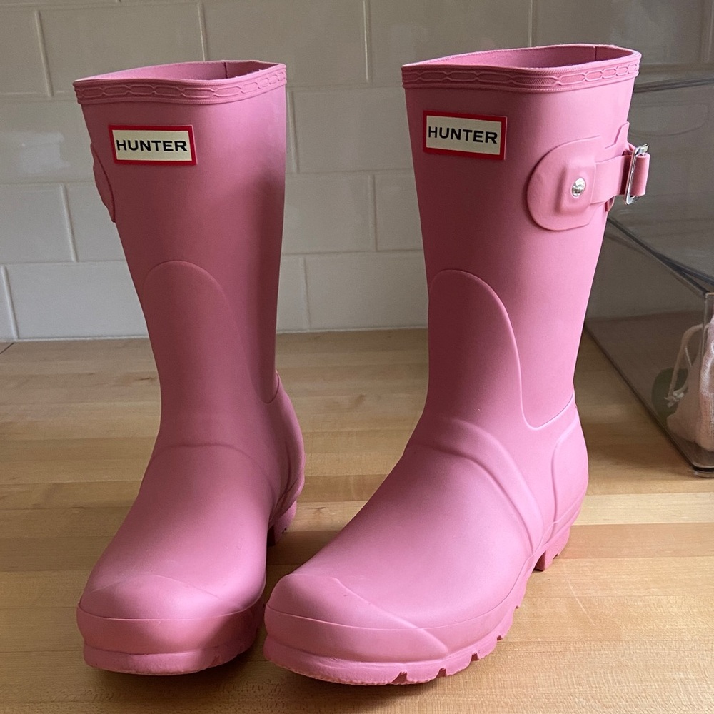 Hunter Original Tour Short Rain Boots in Blossom